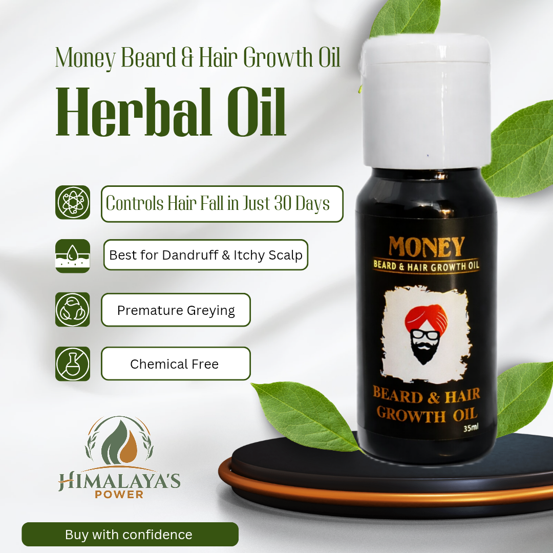 Money Beard & Hair Growth Oil (35ML) - Image 2